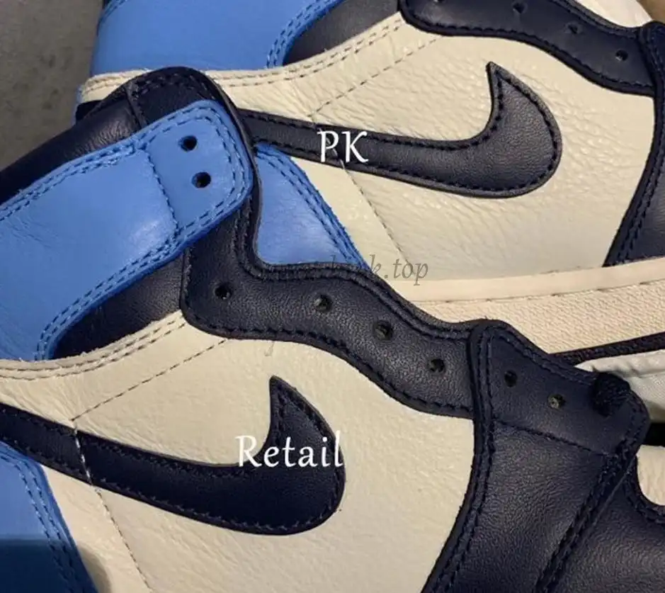 PK God Air Jordan 1 retro high OG Obsidian retail leather ready to ship