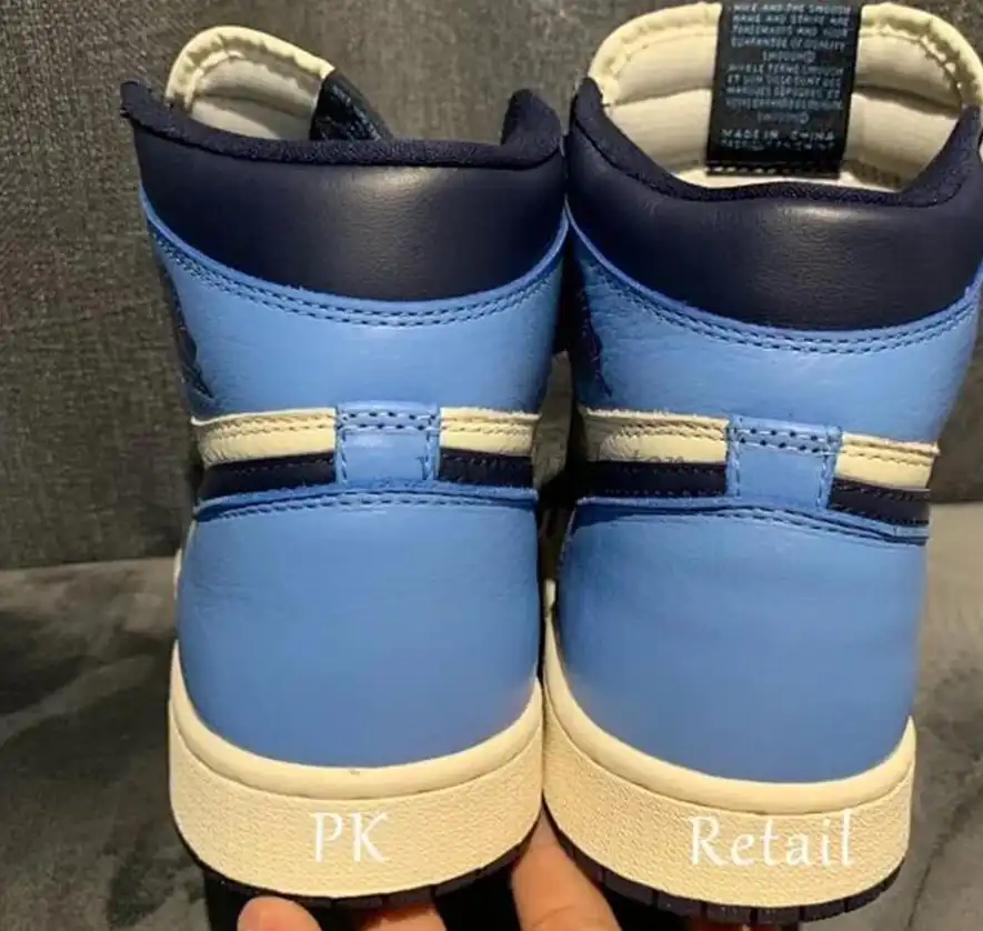 PK God Air Jordan 1 retro high OG Obsidian retail leather ready to ship