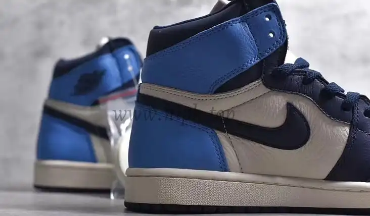 PK God Air Jordan 1 retro high OG Obsidian retail leather ready to ship