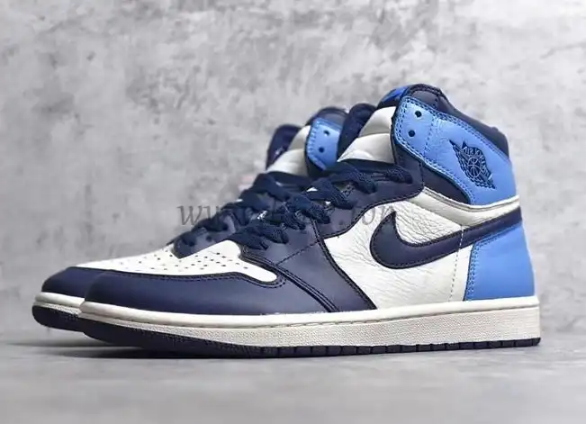 PK God Air Jordan 1 retro high OG Obsidian retail leather ready to ship