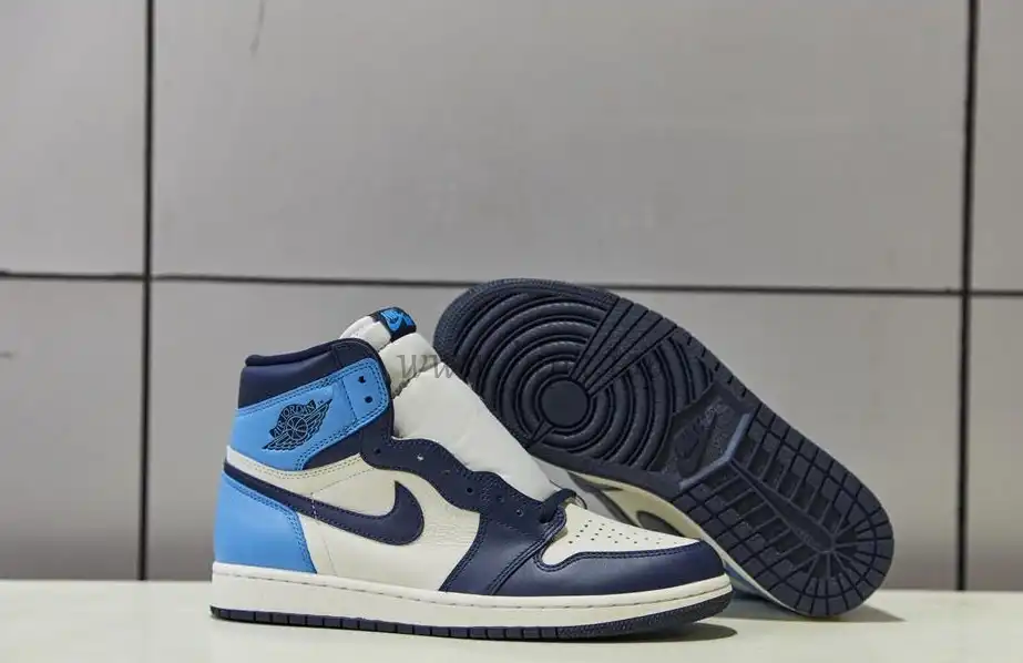 PK God Air Jordan 1 retro high OG Obsidian retail leather ready to ship