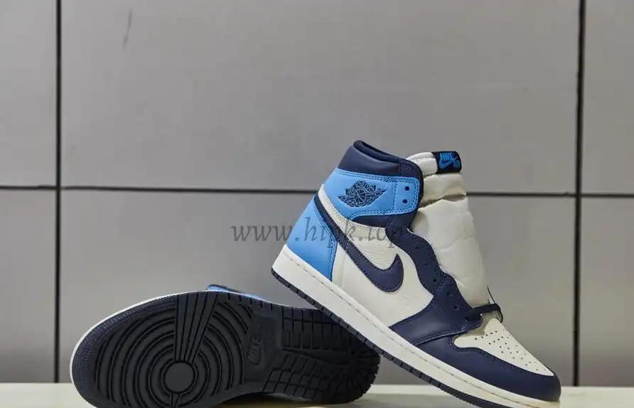 PK God Air Jordan 1 retro high OG Obsidian retail leather ready to ship