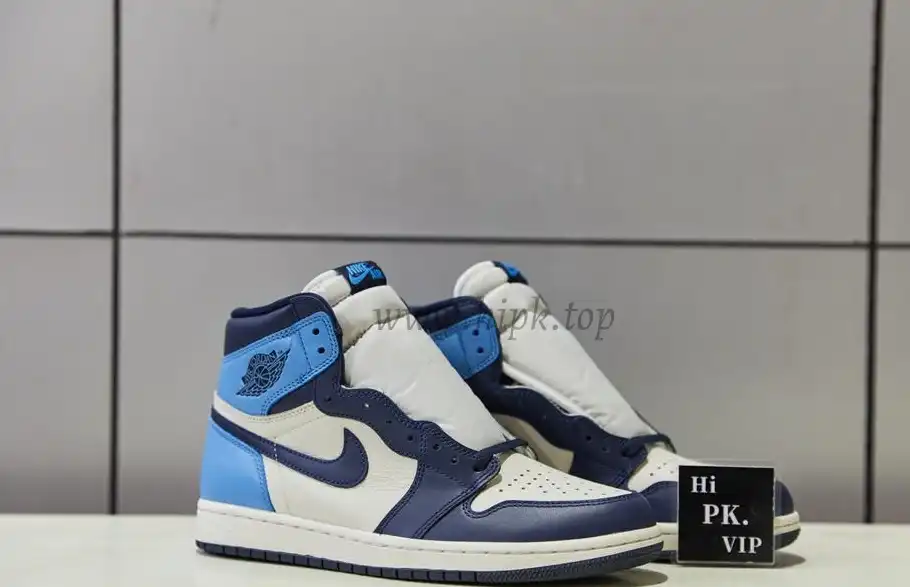 PK God Air Jordan 1 retro high OG Obsidian retail leather ready to ship