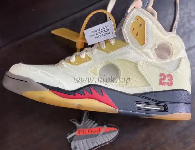 PK God Air Jordan 5 Retro X off white Sail retail materials ready to ship