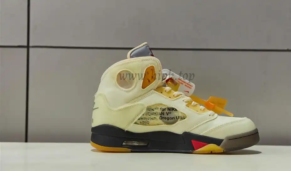 PK God Air Jordan 5 Retro X off white Sail retail materials ready to ship