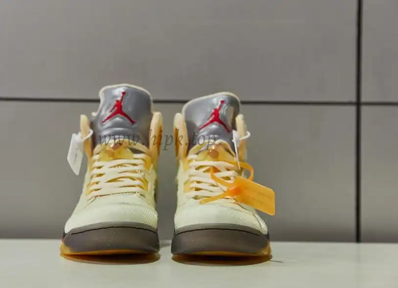 PK God Air Jordan 5 Retro X off white Sail retail materials ready to ship