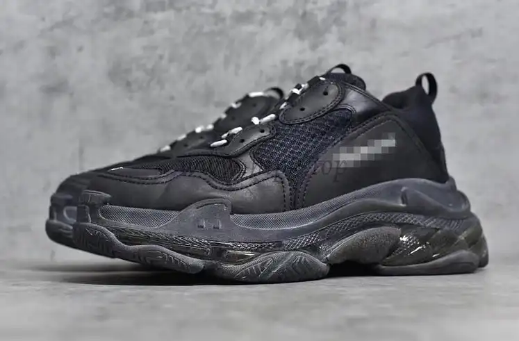 PK God Balencia Paris triple s all black2019 version newest sole official with retail materials ready to ship