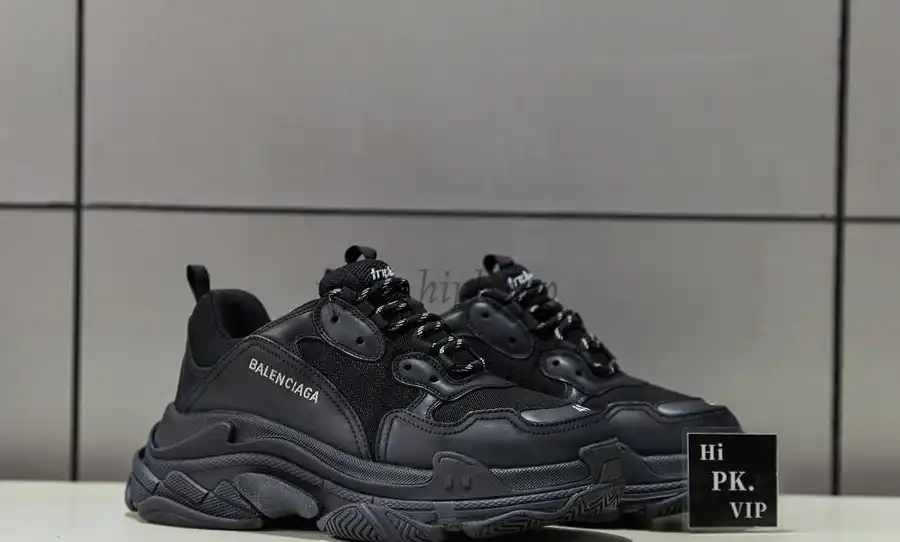 PK God Balencia Paris triple s all black2019 version newest sole official with retail materials ready to ship