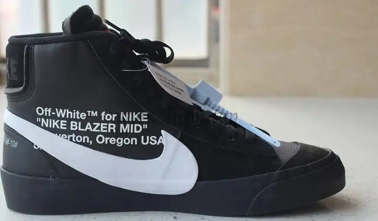 PK God OFF-WHITE x Nike Blazer Mid Black“GRIM REEPERS”retail materials ready