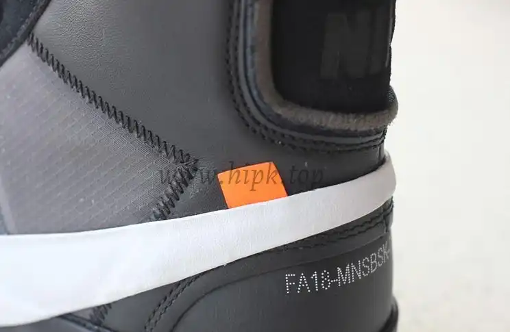 PK God OFF-WHITE x Nike Blazer Mid Black“GRIM REEPERS”retail materials ready