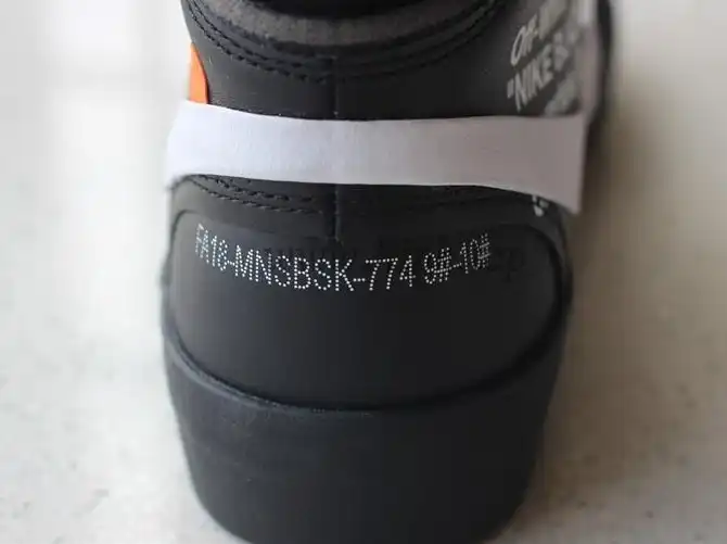 PK God OFF-WHITE x Nike Blazer Mid Black“GRIM REEPERS”retail materials ready