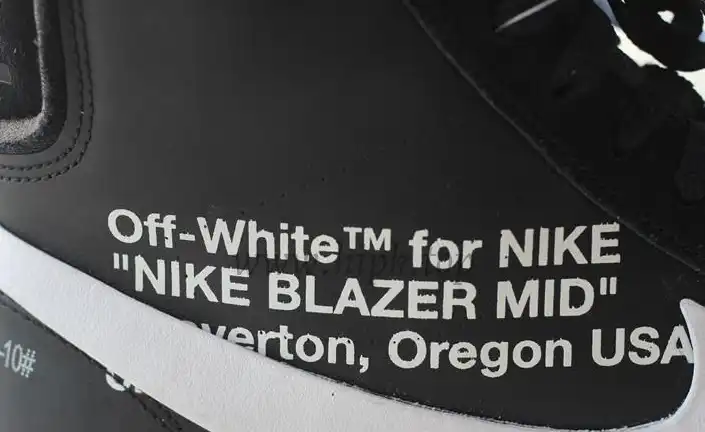 PK God OFF-WHITE x Nike Blazer Mid Black“GRIM REEPERS”retail materials ready