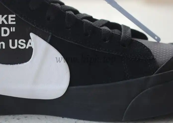 PK God OFF-WHITE x Nike Blazer Mid Black“GRIM REEPERS”retail materials ready