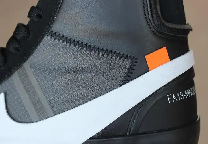 PK God OFF-WHITE x Nike Blazer Mid Black“GRIM REEPERS”retail materials ready