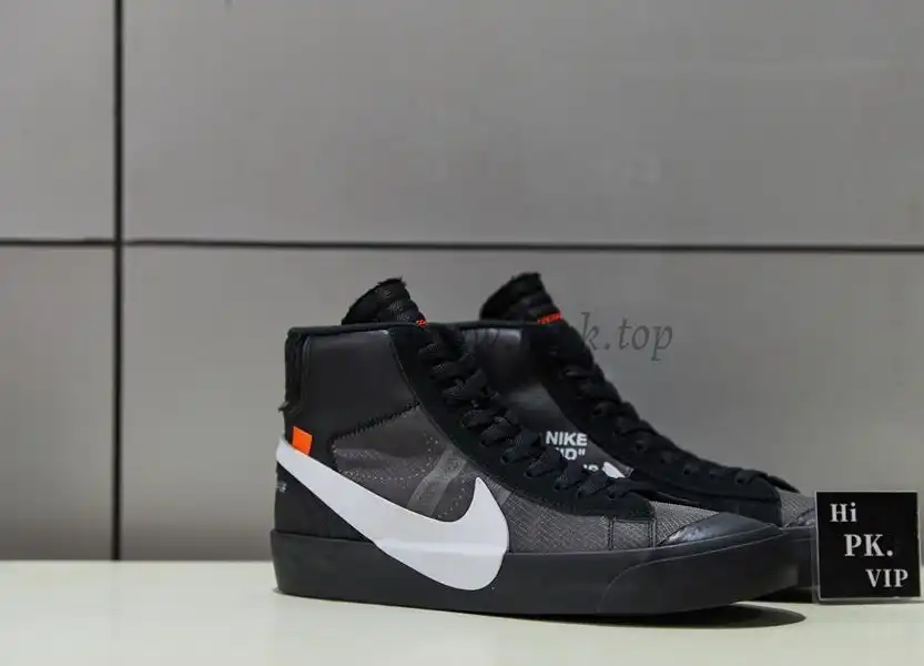 PK God OFF-WHITE x Nike Blazer Mid Black“GRIM REEPERS”retail materials ready