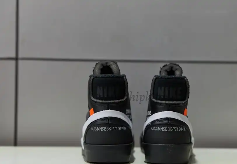 PK God OFF-WHITE x Nike Blazer Mid Black“GRIM REEPERS”retail materials ready