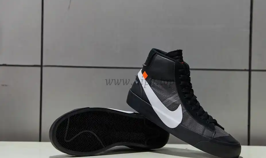 PK God OFF-WHITE x Nike Blazer Mid Black“GRIM REEPERS”retail materials ready