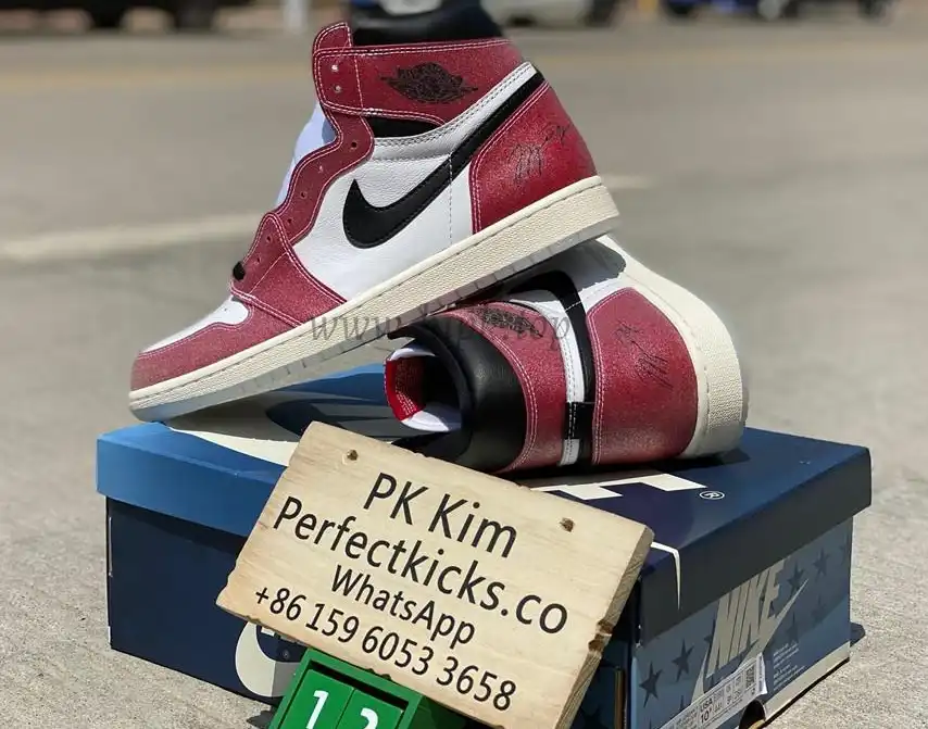 PK God Trophy Room X air Jordan 1 high retro OG Chicago retail materials ready to ship