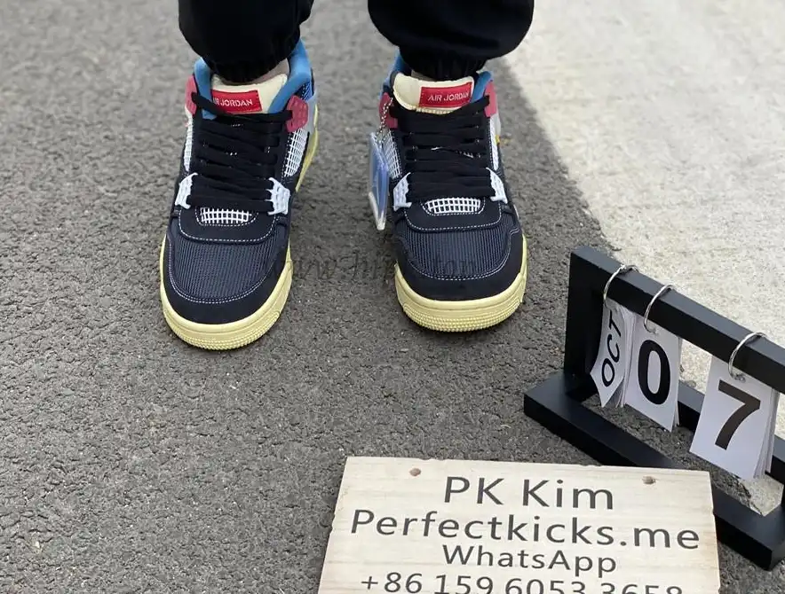 PK God Union x Air Jordan 4 OFF Nior retail materials ready to ship