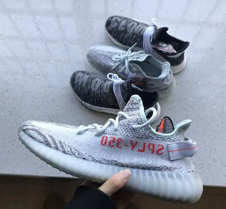 PK God Yeezy 350 V2 blue tint WITH REAL PREMEKNIT FROM HUAYIYI WHICH OFFER PRIMEKNIT TO ADIDAS DIRECTLY