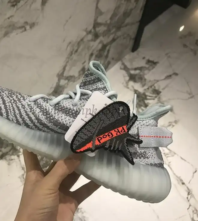 PK God Yeezy 350 V2 blue tint WITH REAL PREMEKNIT FROM HUAYIYI WHICH OFFER PRIMEKNIT TO ADIDAS DIRECTLY