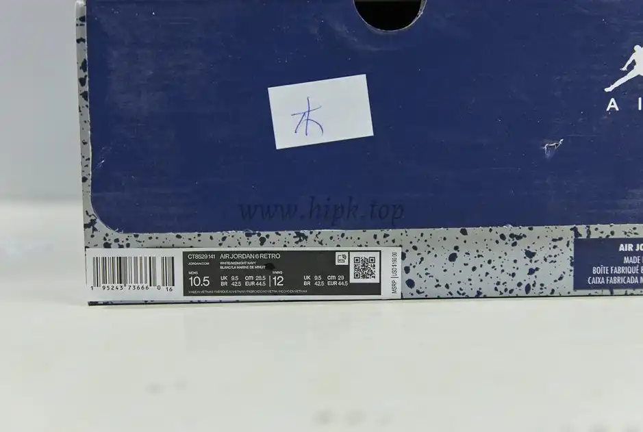 Pk God Air Jordan 6 Retro midnight navy retail materials ready to ship