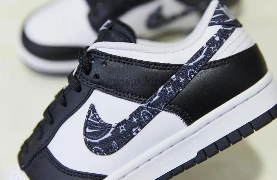 Pk God Nike Dunk Low Black Paisley retail materials ready to ship