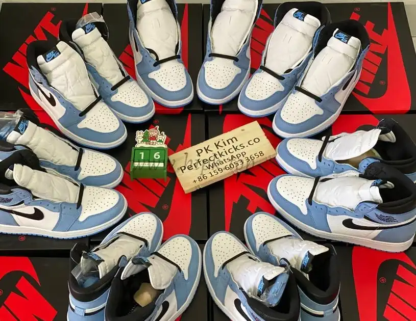 Pk God air Jordan 1 high OG university blue retail materials ready to ship