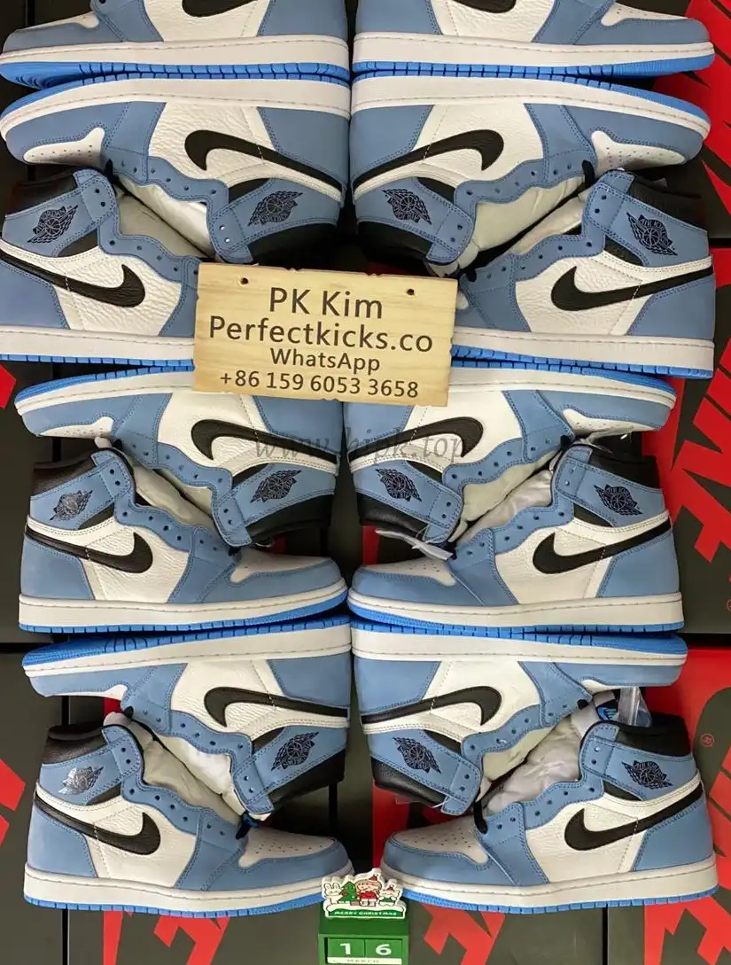 Pk God air Jordan 1 high OG university blue retail materials ready to ship