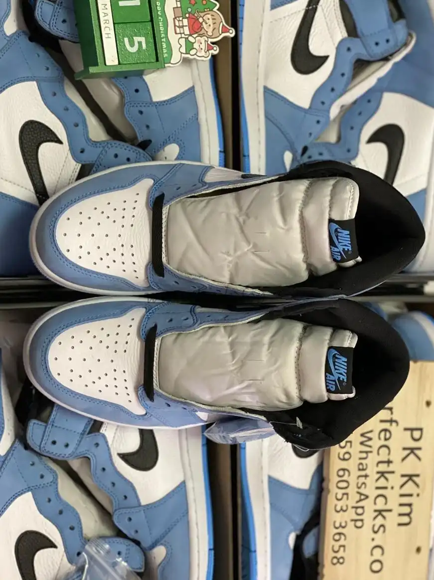 Pk God air Jordan 1 high OG university blue retail materials ready to ship