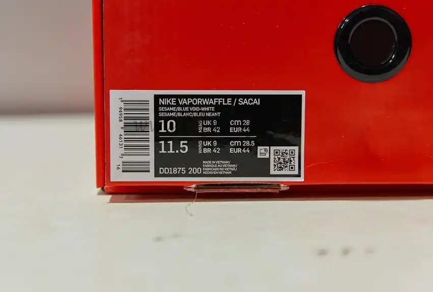 PK GOD Nike Vaporwaffle sacai Sesame Blue Void retail materials ready to ship