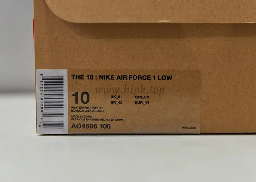 PK God Off-White Nike Air Force 1 One Low The 10 Ten Virgil Abloh retail materials ready to ship