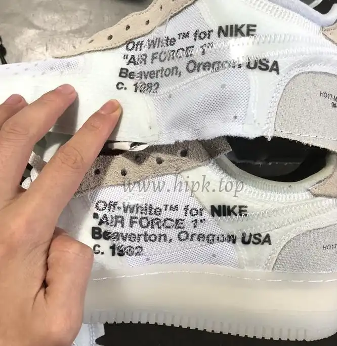 PK God Off-White Nike Air Force 1 One Low The 10 Ten Virgil Abloh retail materials ready to ship