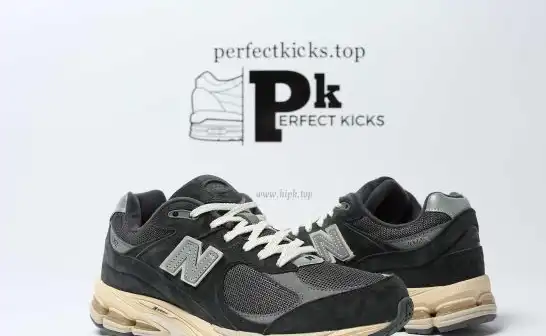 PK GOD New Balance 2002R Black Dark Grey RETAIL MATERIALS READY TO SHIP