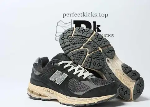 PK GOD New Balance 2002R Black Dark Grey RETAIL MATERIALS READY TO SHIP