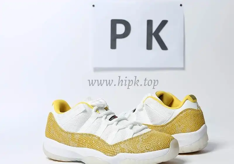 PK GOD Jordan 11 Retro Low Tour Yellow Snakeskin RETAIL MATERIALS READY TO SHIP