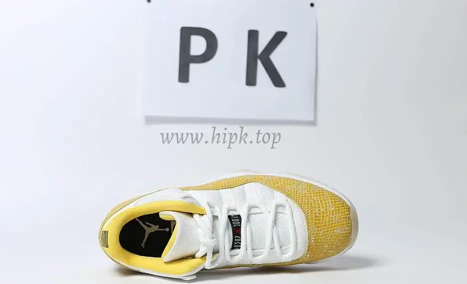 PK GOD Jordan 11 Retro Low Tour Yellow Snakeskin RETAIL MATERIALS READY TO SHIP