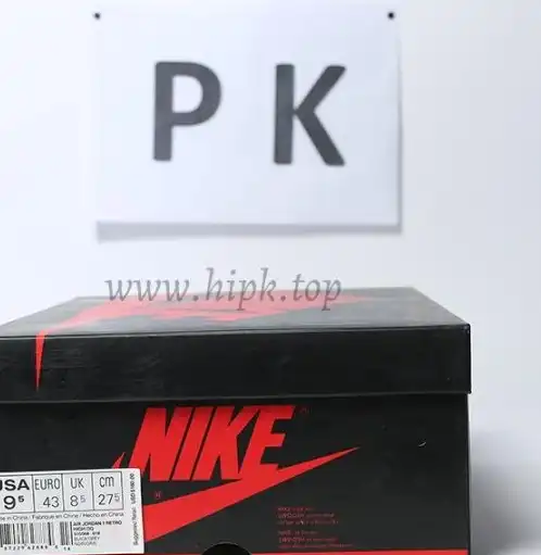 Pk god air Jordan 1 OG retro silver toe retail materials ready on March 10th