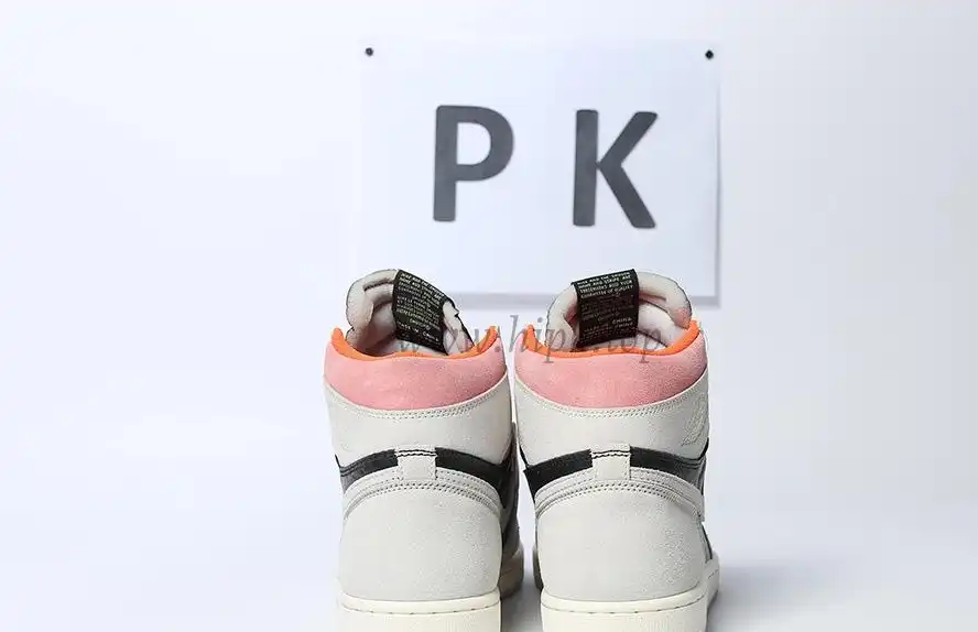 PK GOD Jordan 1 Retro High Neutral Grey Hyper Crimson RETAIL MATERIALS READY TO SHIP