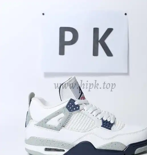 PK God Jordan 4 Retro White Thunder RETAIL MATERIALS READY TO SHIP