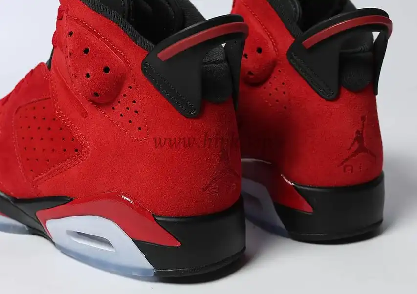 PK GOD Jordan 6 Retro Black Red RETAIL MATERIALS READY TO SHIP