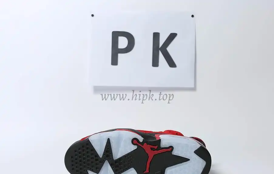 PK GOD Jordan 6 Retro Black Red RETAIL MATERIALS READY TO SHIP