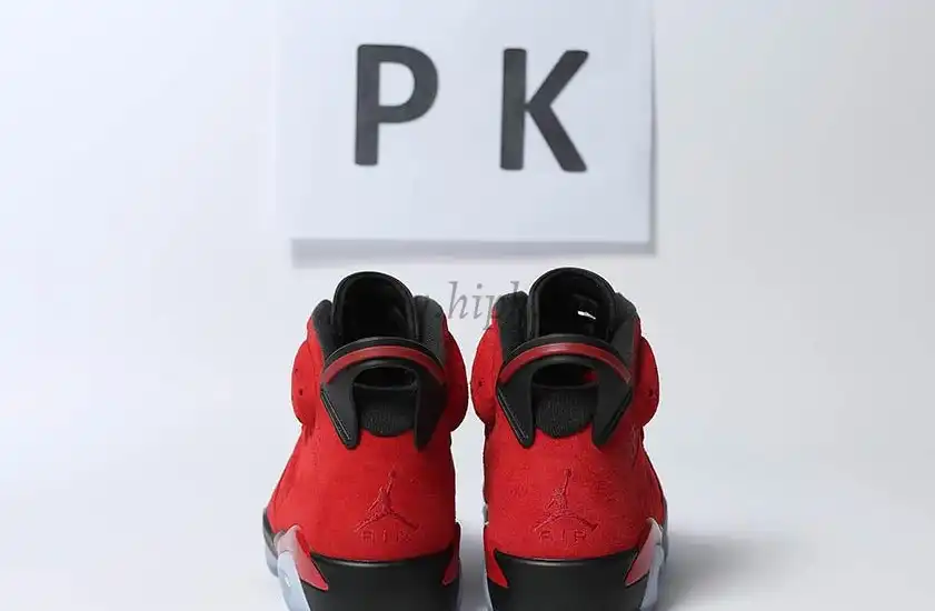 PK GOD Jordan 6 Retro Black Red RETAIL MATERIALS READY TO SHIP