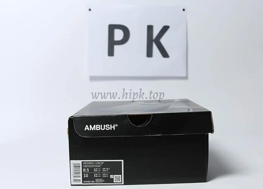 PK GOD Nike Air Force 1 Low SP AMBUSH Black RETAIL MATERIALS READY TO SHIP