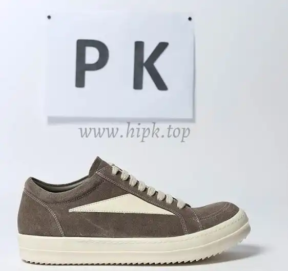 PK GOD Rick Owens Jumbo Lace Padded Sneaks Low Black Milk RETAIL MATERIALS READY TO SHIP