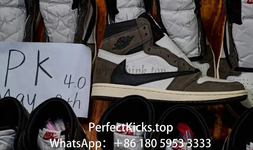 PK 4.0 TRAVIS SCOTT X AIR JORDAN I CD4487-100HIGH OG MOCHA RETAIL MATERIALS RETAIL VERSION