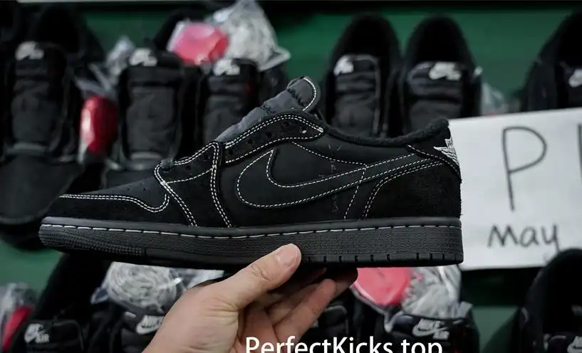 PK 4.0 Jordan 1 Retro Low OG SP Travis Scott Black Phantom RETAIL MATERIALS READY TO SHIP