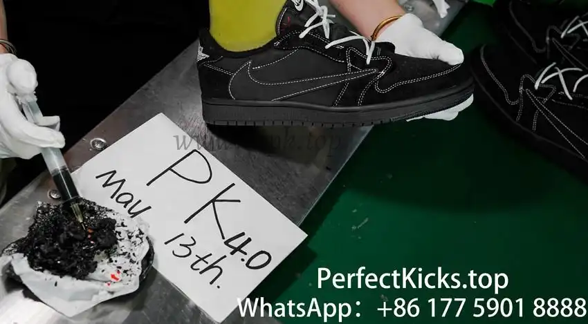 PK 4.0 Jordan 1 Retro Low OG SP Travis Scott Black Phantom RETAIL MATERIALS READY TO SHIP