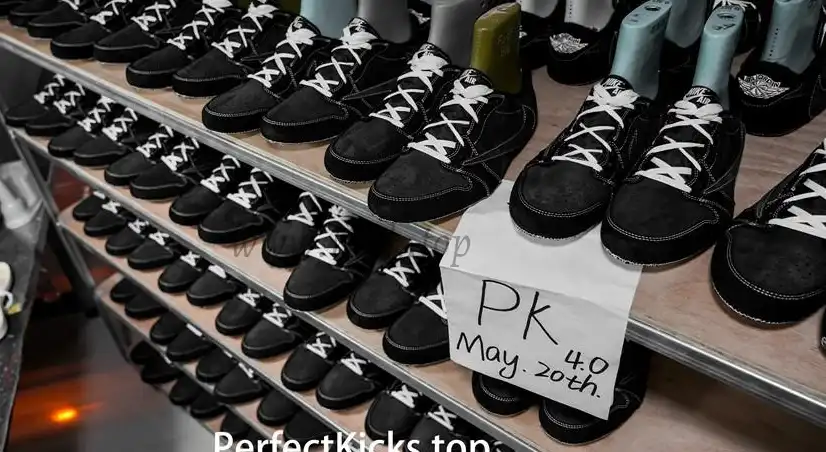 PK 4.0 Jordan 1 Retro Low OG SP Travis Scott Black Phantom RETAIL MATERIALS READY TO SHIP