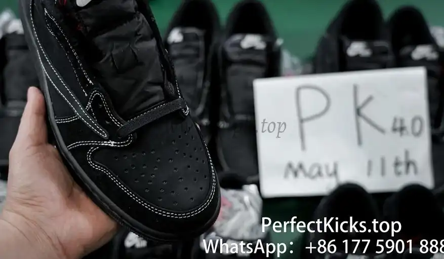 PK 4.0 Jordan 1 Retro Low OG SP Travis Scott Black Phantom RETAIL MATERIALS READY TO SHIP